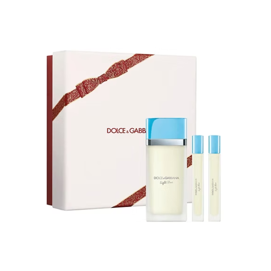 Set de Perfume Dolce & Gabbana Light Blue EDT 100ml + 10ml + 10ml