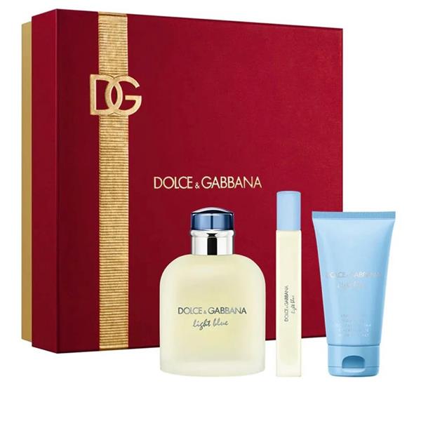 Set de Perfume Dolce & Gabbana Light Blue Pour Homme EDT 100ml + 50ml + 10ml