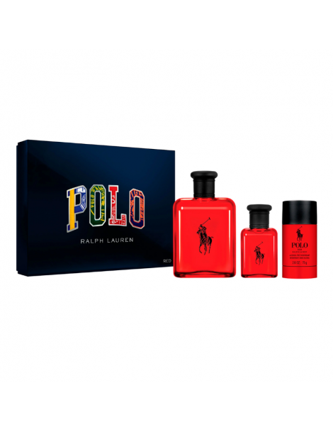 Set Perfume Polo Red EDT 125ML +V40+DEO