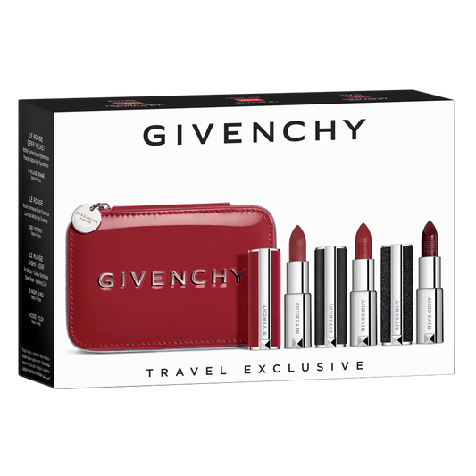 Kit Le Rouge Night Noir N5. Small Flat Black Pouch Gwp20