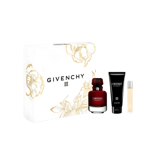 Givenchy L'Interdit Edp Rouge Set Edp80Ml+Milk75Ml+Ts12.5Ml Fdm25