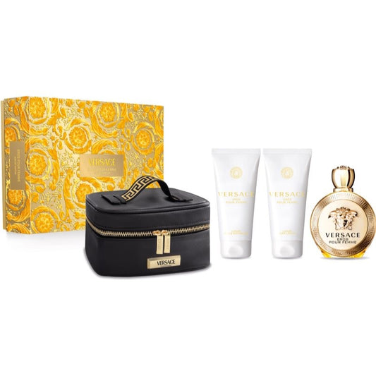 Versace Eros Pour Femme Edp Set Edp100Ml+Bsg100Ml+Bl100Ml+Gwp